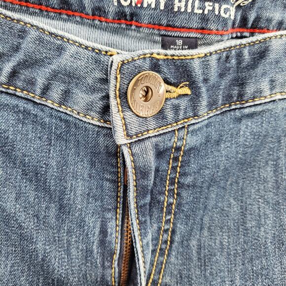 Tommy Hilfiger Hope Crop Medium Wash Blue Jeans 5-Pockets Women's Plus Size 18 - Picture 6 of 7